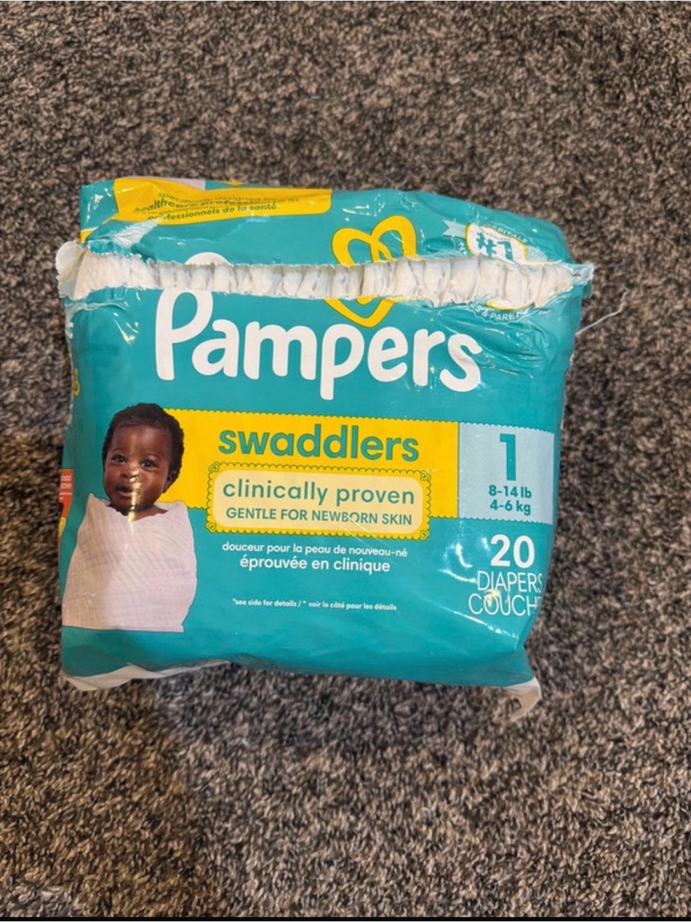 Pampers Swaddlers size 1Diapers (Pack of 16)